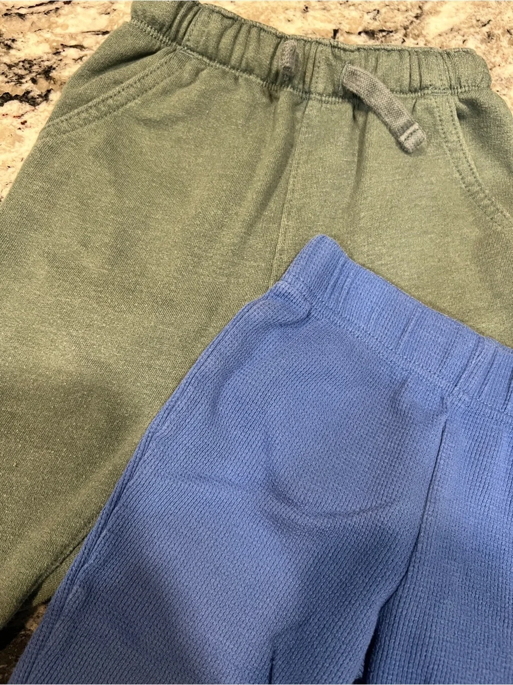 Carter’s & Garanimals Jogger Pants Bundle | Olive & Blue | 18M | 2-Pack